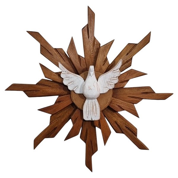 Divino Espírito Santo Raio duplo 3 pontas 797g 48cm encerado