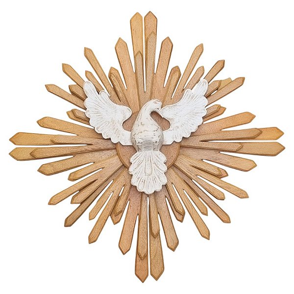 Divino Espírito Santo Raio duplo 6 pontas 85cm encerado