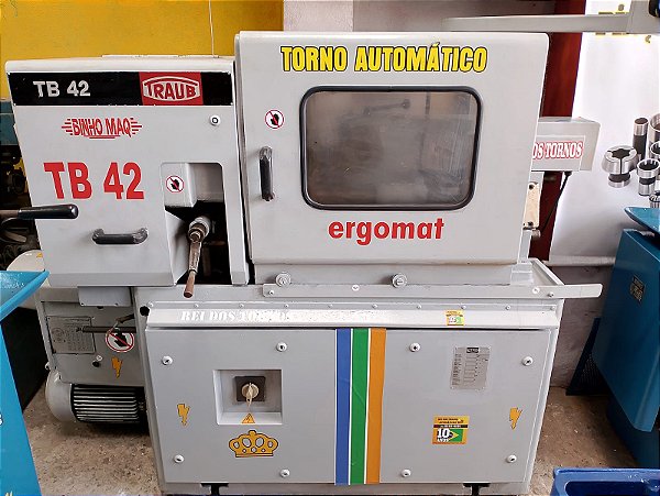 Torno Automático TB42 Traub Carenado Com Caixa ZF Cabeçote Estrela