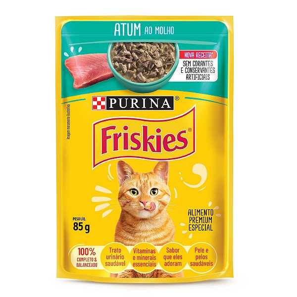 Ração Úmida Gatos Adultos FRISKIES Atum 85g