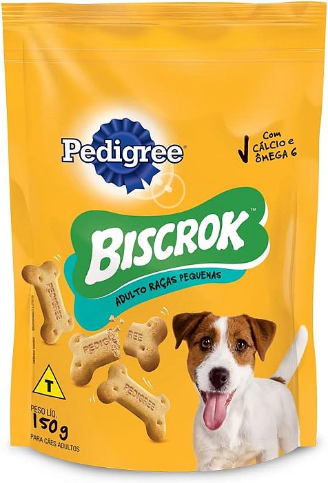 Biscoito Pedigree Biscrok Mini para Cães Adultos de Raças Pequenas 150g