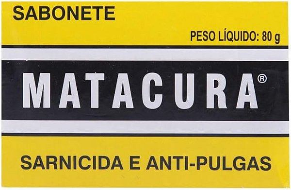 Sabonete Matacura para sarna e Antipulgas Para Cães - 80g