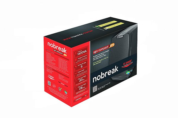 Nobreak UPS Compact Xpro Universal 1400VA 7AH Bivolt