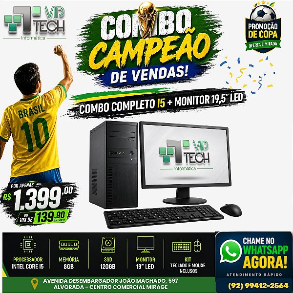 KIT COMPUTADOR i5 COMPLETO