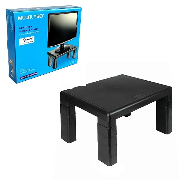 SUPORTE PARA MONITOR QUADRADO AC124 PRETO - MULTILASER