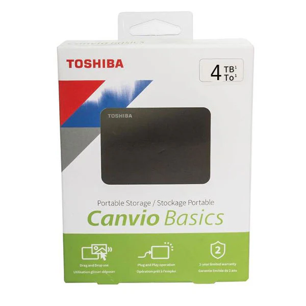 HD Externo 4 TB 2.5" USB3.0 - Toshiba - Canvio Basic