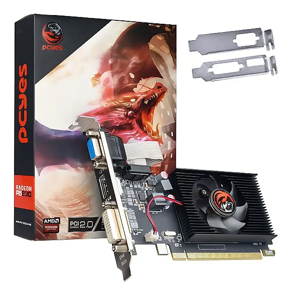 Placa de Vídeo Radeon R5 230 Low Profile 2GB DDR3 - PCYES