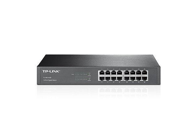 Switch Gigagit 16 portas 10/100/1000 MBPS TL-SG1016D V1 - TP-LINK