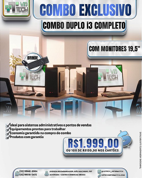 COMBO EXECUTIVO DUPLO I3 COMPLETO