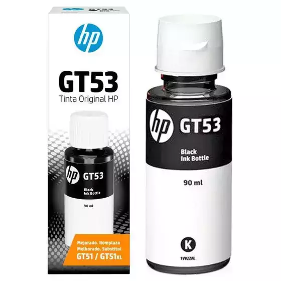 Refil de Tinta HP GT53 1VV22AL Preta Original 90ml