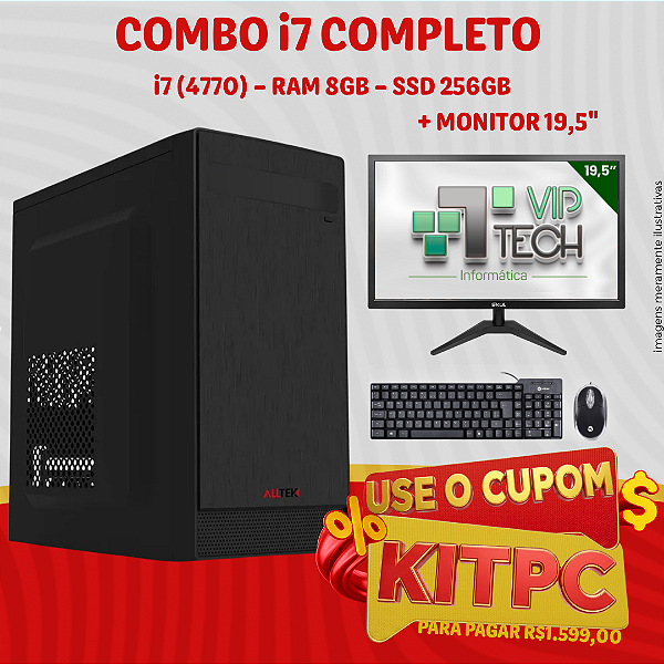 KIT COMPUTADOR i7 COMPLETO