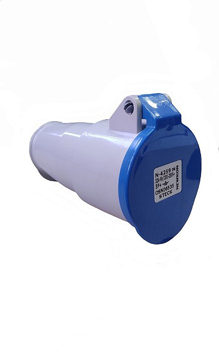 Tomada Acoplamento Industrial Azul 3p+t 32a 250v N4259  -  Steck