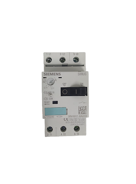 Disjuntor Motor S00 0,11...0,16 3RV1011-0AA10  -  SIEMENS