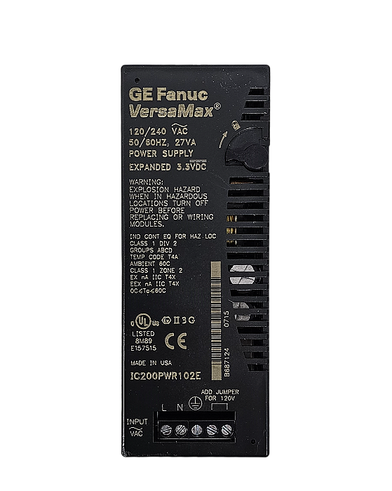 FONTE DE ALIMENTAÇÃO 3,3 VCC 120/240 VCA VERSAMAX IC200PWR102E - FANUC