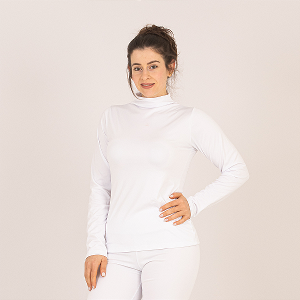 Blusa Feminina Manga Longa Térmica Peluciada Flanelada Quentinha P ao GG