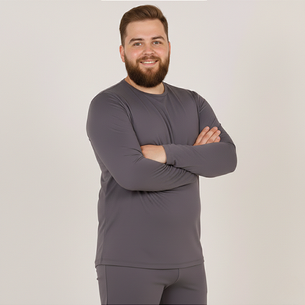 Blusa Térmica Plus Size Masculina Pelcuciada Segunda Pele G1 ao G3