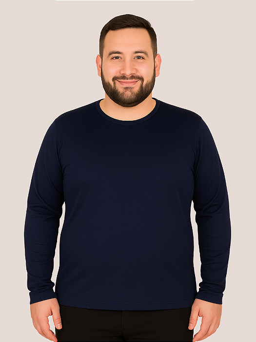 Blusa Térmica Plus Size Masculina  Pelcuciada Segunda Pele G1 ao G3