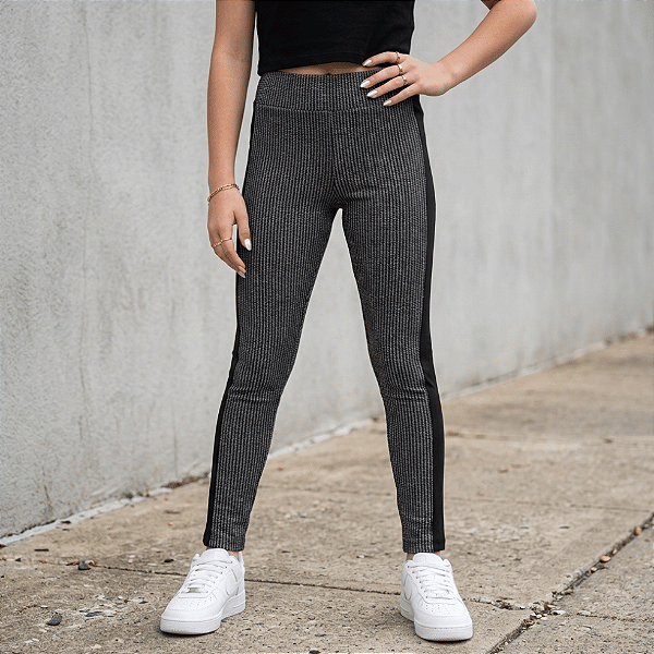 Calça Xadrez Infantil Peluciada com Filete 6 ao 16 Lavin Basic 55-A