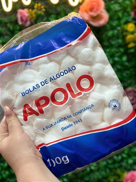 BOLAS DE ALGODAO APOLO 100G