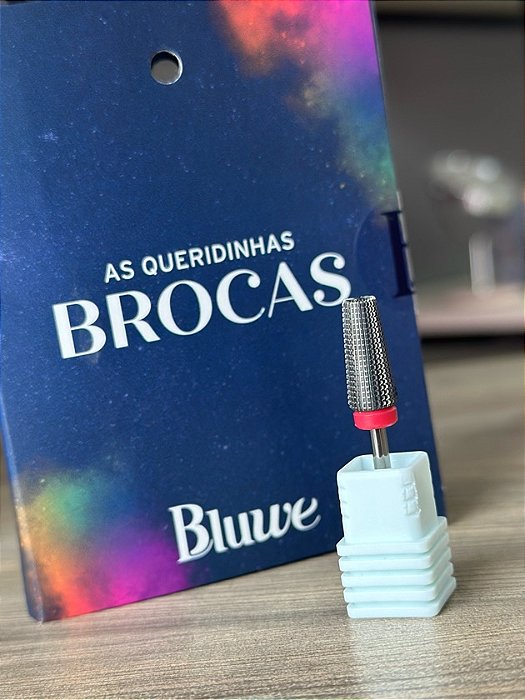 BROCA CONICA TOPO RETO TUNGSTENIO VERMELHA BLUWE