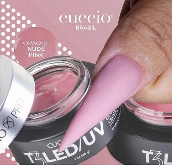 GEL T3 CONTROL LED/UV 28G OPAQUE NUDE PINK CUCCIO