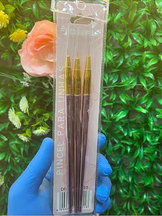 KIT C/3 PINCEIS FINO