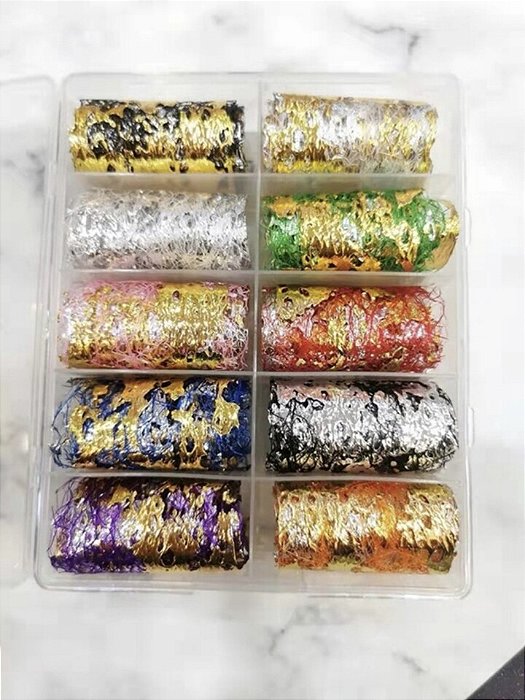 KIT FOIL DE UNHA MALHA DE ALUMINIO 3D*