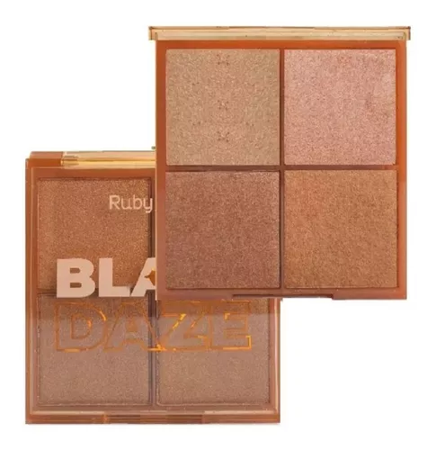 PALETA DE ILUMINADOR GLOW BLAZE DAZE HB75233 - RUBY ROSE - U