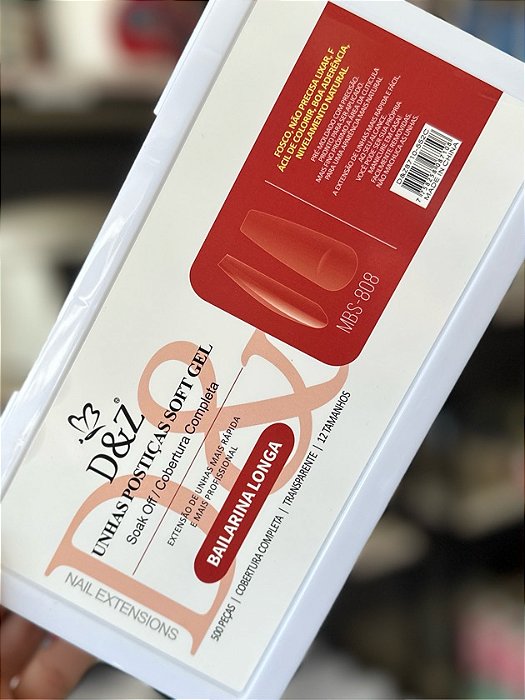 SOFT GEL BAILARINA FOSCA D&Z VERMELHA 500UNI