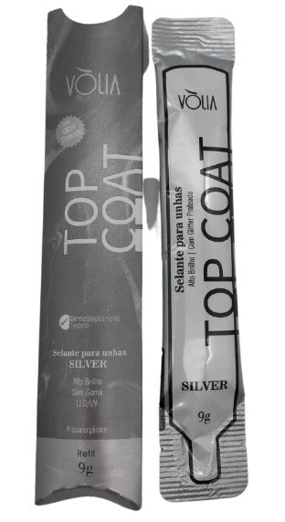 TOP COAT SACHE SILVER 9ML VOLIA