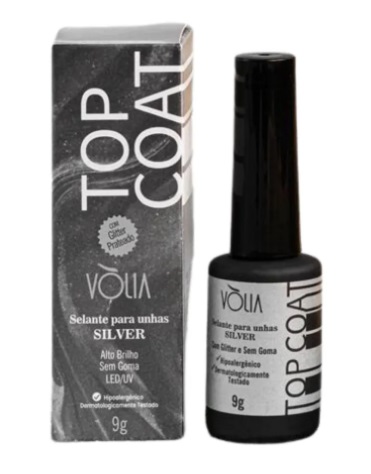 TOP COAT VOLIA ALTO BRILHO SILVER 9G