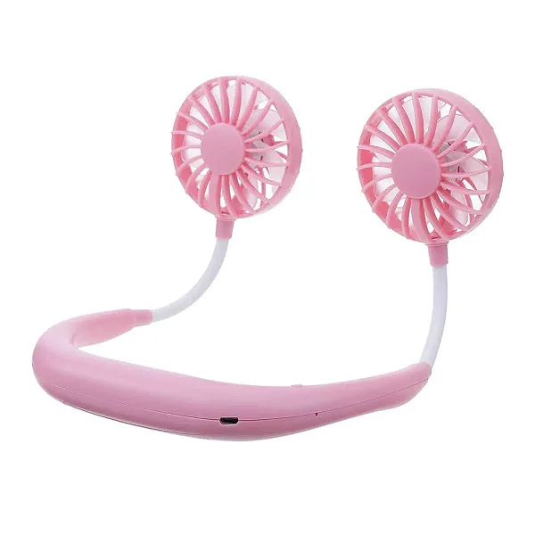VENTILADOR PORTATIL ROSA PENDURADOR PESCOCO