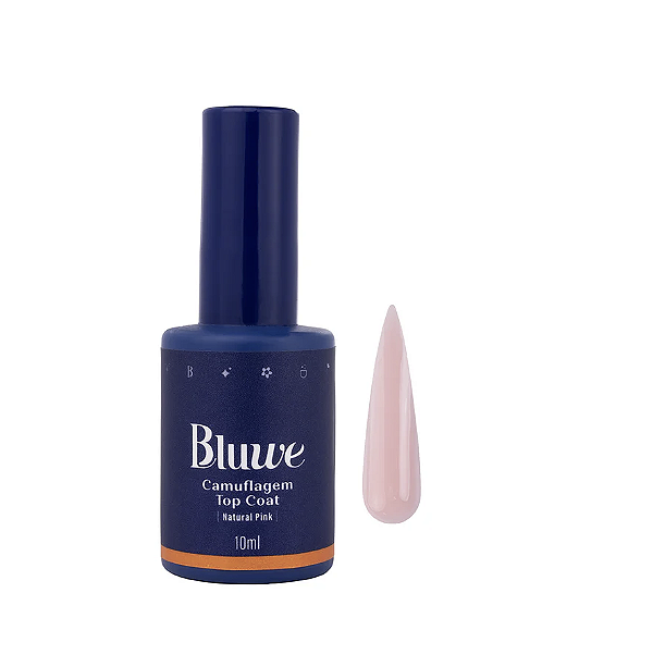 TOP COAT CAMUFLAGEM NATURAL PINK 10ML BLUWE
