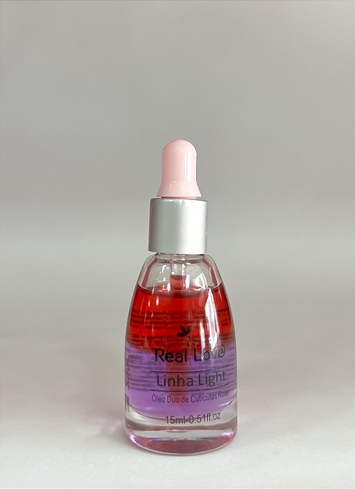ÓLEO HIDRATANTE DE CUTÍCULA ROSE LINHA LIGHT REAL LOVE 15ML