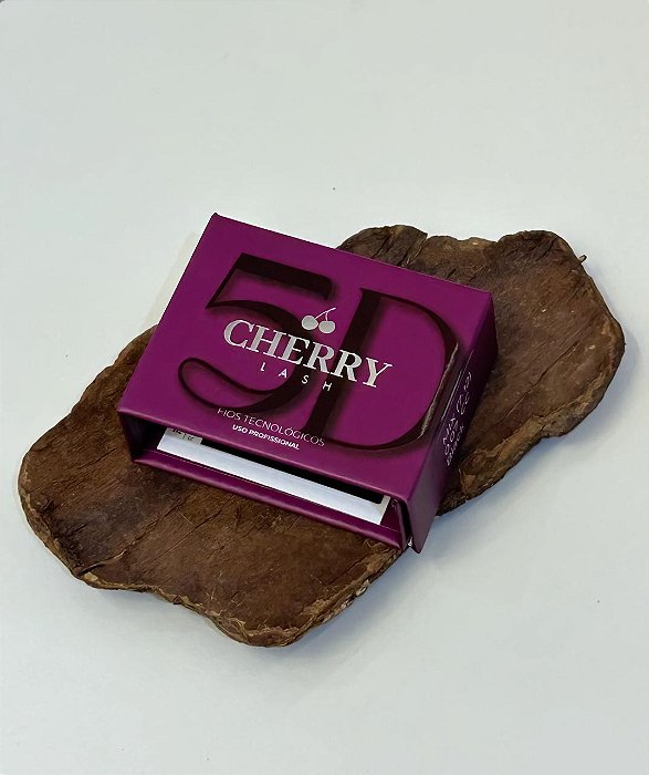 CÍLIOS POSTIÇOS 5D PRETO MIX 7-12 CURVATURA E ESPESSURA M 0.07 CHERRY LASH