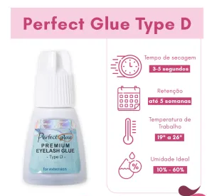 COLA PARA EXTENSÃO DE CÍLIOS PERFECT GLUE TYPE D 3G