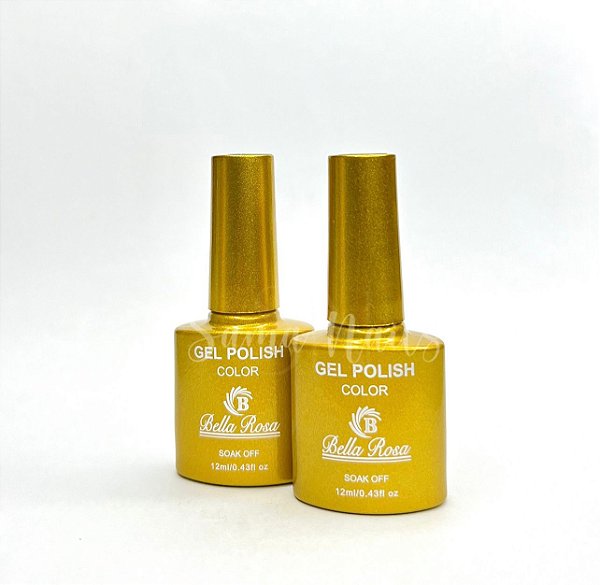 ESMALTE POLISH DOURADO 12ML BELLA ROSA