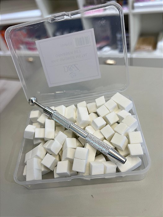 KIT 100 ESPONJAS + PINÇA