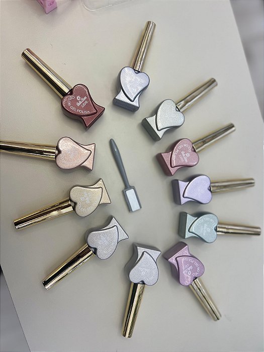 KIT COM 12 ESMALTES MAGNÉTICO BELLA ROSA