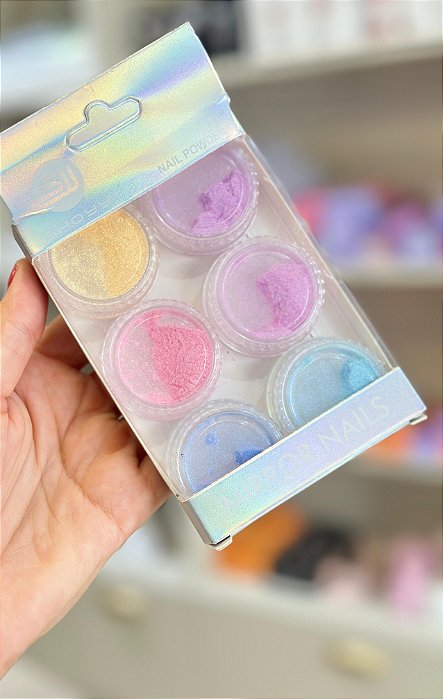 KIT COM 6 PIGMENTOS COLORIDO SHOYYI