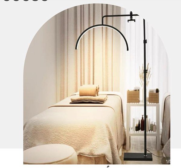 LUMINÁRIA MEIA LUA COM PÉ