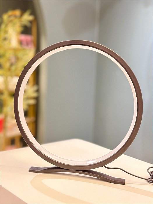 LUMINÁRIA REDONDA DE MESA