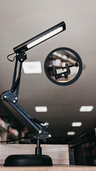 LUMINÁRIA RETA ARTICULADA