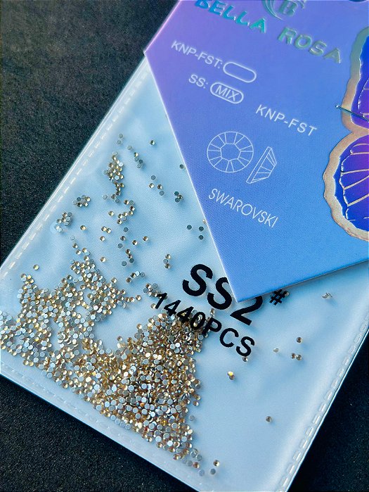 PEDRINHAS STRASS #SS2 DOURADA