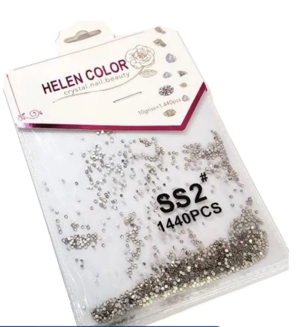 PEDRINHAS STRASS #SS2 PRATA