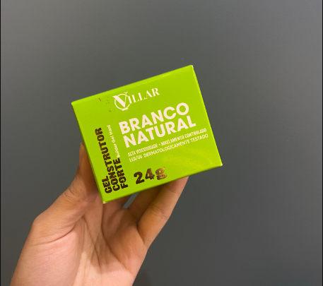GEL CONSTRUTOR FORTE 24G VILLAR - BRANCO NATURAL