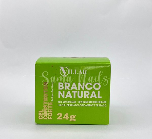 GEL CONSTRUTOR FORTE 24G VILLAR - BRANCO NATURAL