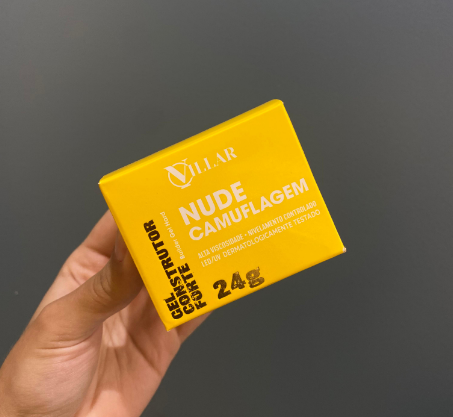 GEL CONSTRUTOR FORTE 24G VILLAR - NUDE CAMUFLAGEM