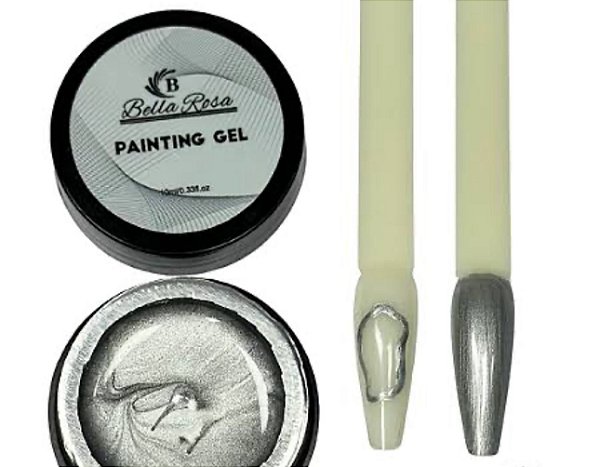 GEL PAINT 10ML BELLA ROSA  - SILVER
