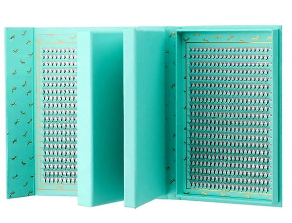 EXTENSÃO DE CÍLIOS TECNO FANS 16D VOLUME RUSSO D 0.05 TAMANHO ÚNICO 120 FANS